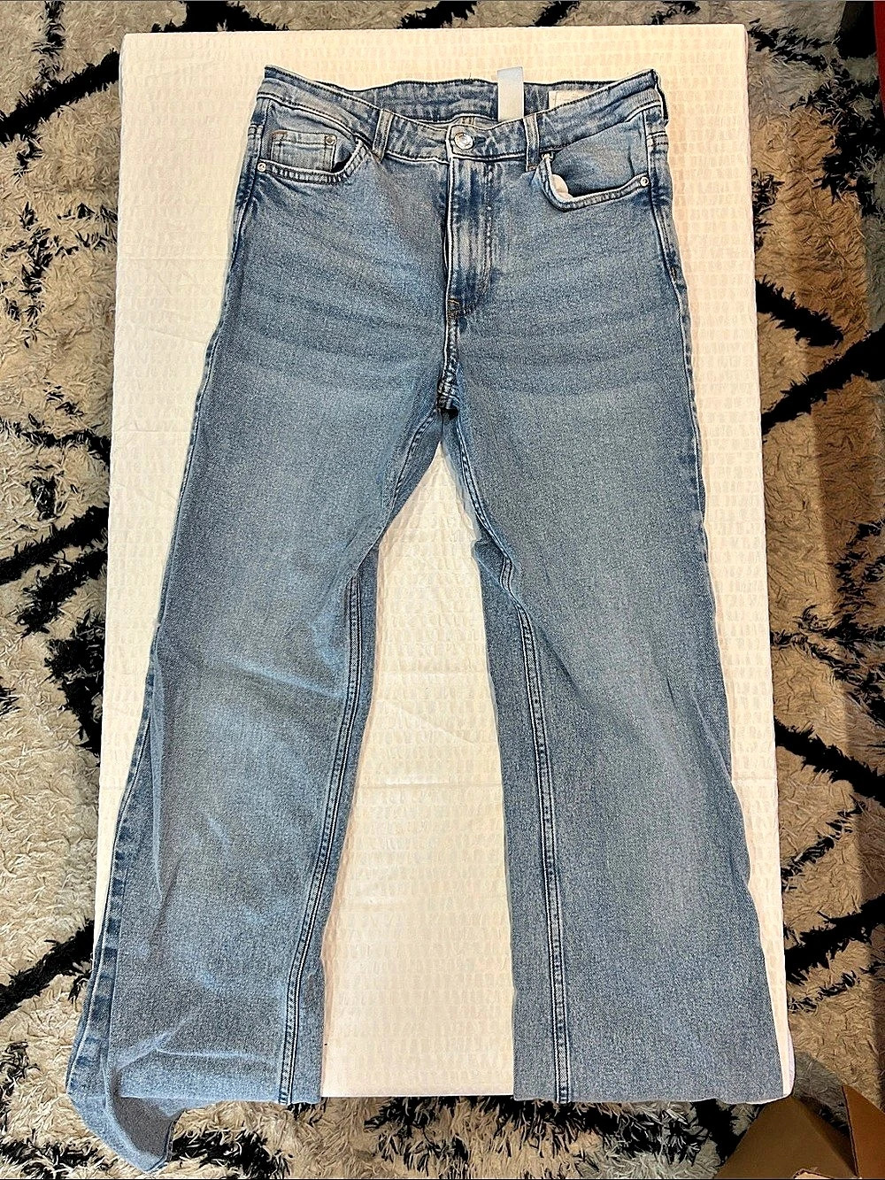 H&M High Waist Bootcut Jeans Blue EU 36